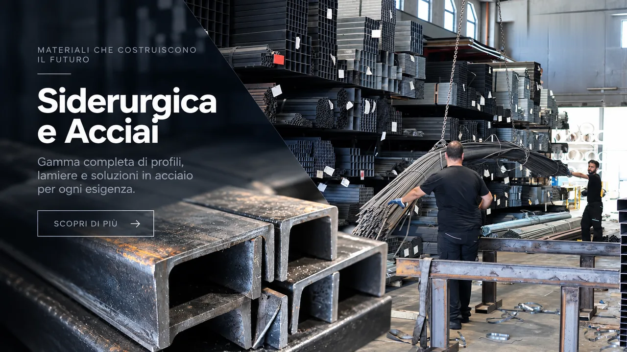 Siderurgica e acciai — gamma completa di profili, lamiere e soluzioni in acciaio